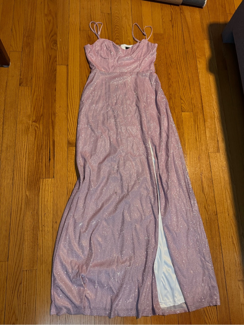 Sparkle Pink Evening Gown - Women Dresses